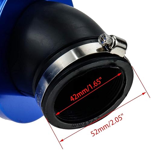 Miniatura 4 de Sydien Filtro de aire universal de motocicleta reemplazable motocicleta modificada piezas para aumentar el flujo de aire en el motor, 42RAD con