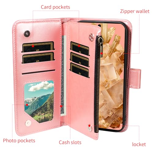 Etui Pixel 8 avec Porte-Carte Fleuri Idéal pour Sorties Chic et Mains Libres - 3