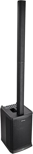Rockville Titan MIX12A 3200W Peak Sistema PA de columna alimentado de 12 pulgadas con subwoofer, mezclador de 8 canales, audio Bluetooth, DSP,
