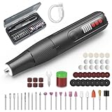 HARDELL 8V Cordless Rotary Tool Kit, 5-Speed Rotary Tool with Digital Display, LED Light & Auto-Lock Chuck, Quick-Change Power Rotary Tool for Drilling, Engraving, Pet Grooming, DIY Crafts