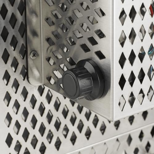 tepro Steakgrill Toronto, Keramikgrill-Infrarot Brenner / Gasgrill mit 3 kW Leistung, max. 800 Grad Gas, Piezozündung, Maße ca. 23 x 56 x 40,5 cm, Silber