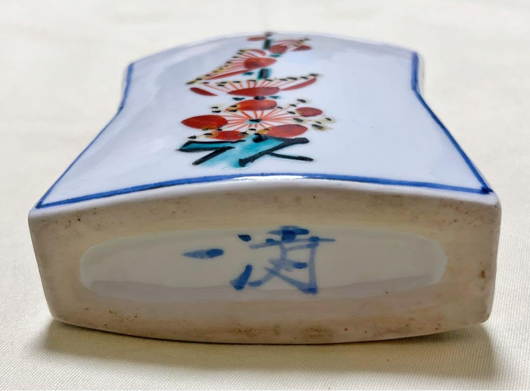 京焼 清水焼　故　鈴木清（人間国宝 富本憲吉 師事）作　花柄角瓶　花瓶　一輪挿し Amazon.co.jp: 京焼 清水焼 故 鈴木清（人間国宝 富本憲吉 師事