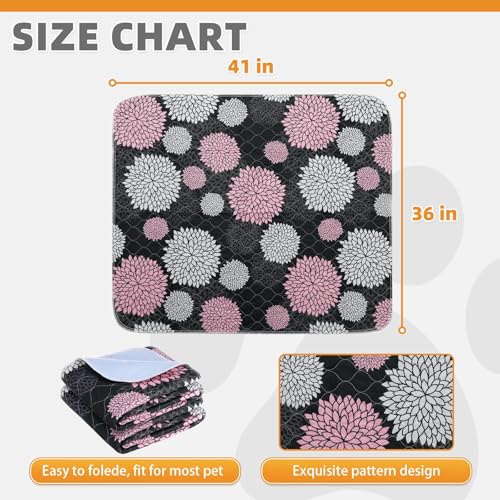 Image of KOOLTAIL Washable Pee Pads for Dogs, 2 Pack Super Absorbent Reusable Puppy Training Pads Waterproof, Nonslip and Leak-Proof Dog Pee Pads, Large Pet Mats Whelping Pads for Floor, Crate, Couch, 36 inchx41 inch