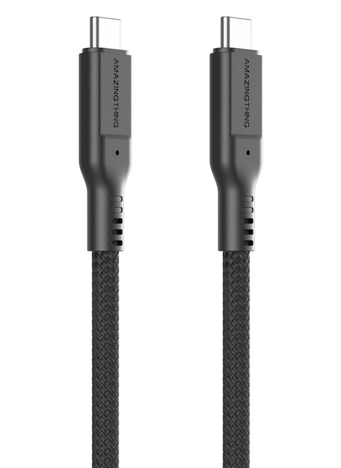 at AMAZINGthing Amazing Thing Thunder Pro USB-C to USB-C cable USB 3.2 Gen 2 PD Fast Charge 240W Data Sync 20 Gbps Ultra HD 4k 60Hz [1.2 Meter] - Black, THC1.2MBK
