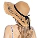Muryobao Womens Wide Brim Straw Hat Floppy Foldable Roll up Cap Beach Sun Hat for Summer UV UPF50+ Protection Khaki