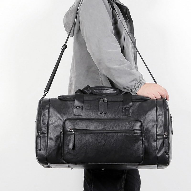 Large-capacity Travel Bag -shoulder Handbag for Business Trips Travels Leather Waterproof Crossbody