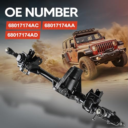 68017174AC Front Axle Housing Assembly Fit for Jeep Wrangler 2007-2017, Jeep Wrangler JK 2018, Fit for Dana 44 only, Replace OE 68017174AC, 68017174AA, 68017174AD - Image 4