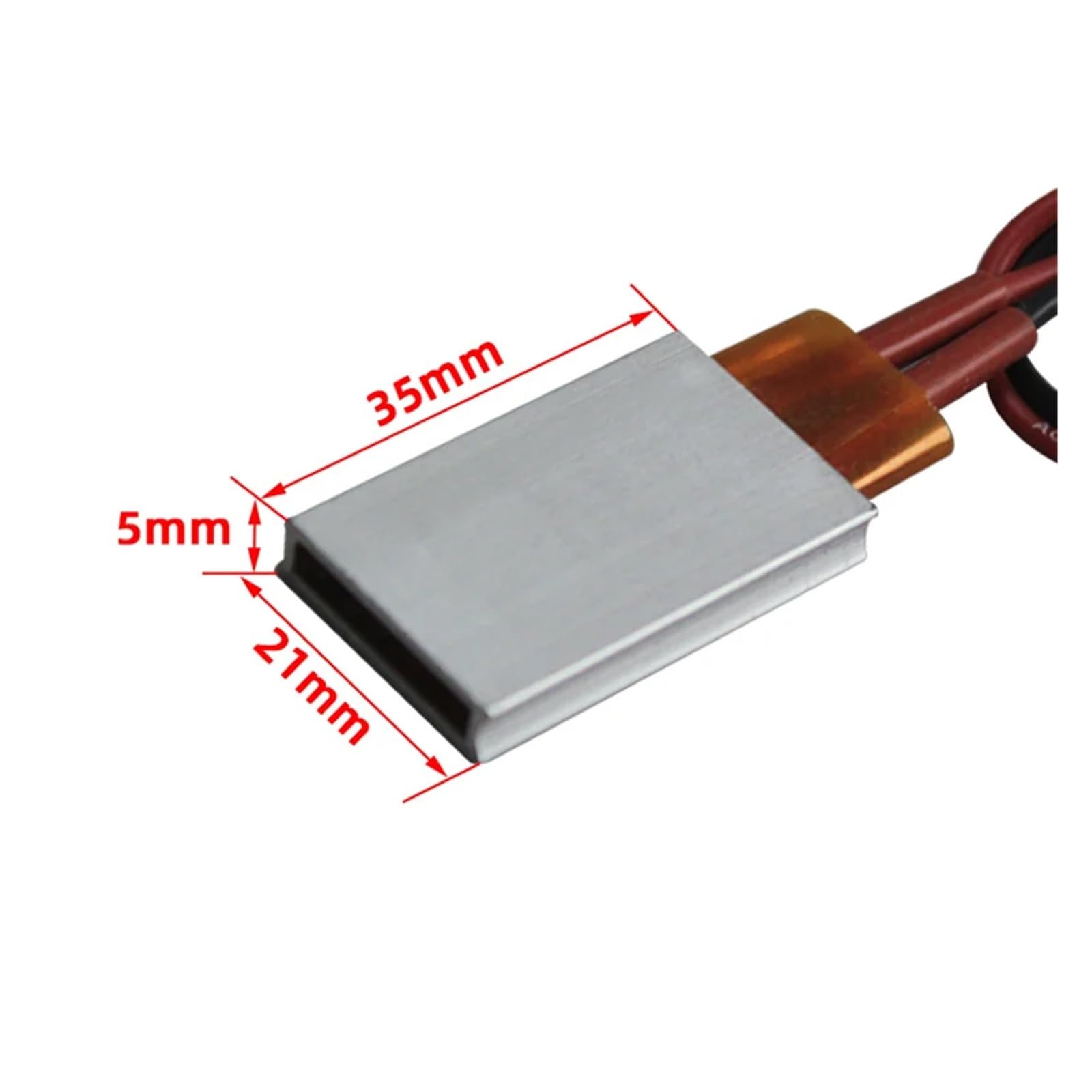 Placa de calefacción termostática PTC, Elemento Calefactor cerámico PTC 12V 24V 110V 220V 80-220 Grados(24v 220c)