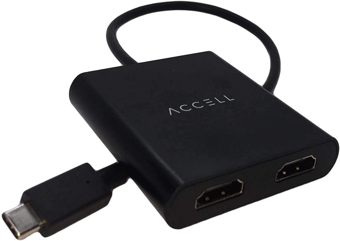 Accell u227b-001b USB-C a HDMI, adattatore multi-monitor nero Nero 2 HDMI Outputs