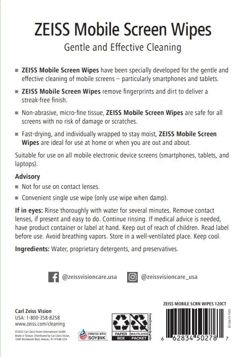 Crystal Clear: A Review of ZEISS Pre-Moistened Screen Cleaning Wipes