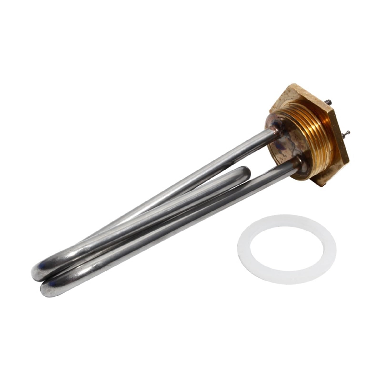 Resistenza per scaldabagno, Elemento riscaldante ad immersione con filettatura in ottone DN32 SUS304 (160-215) mm 1-2,5KW for serbatoio caldaia(2.5KW 215mm Tube)