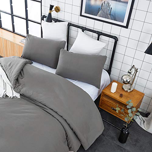 Clothknow Grey Comforter Set King Dark Grey Bedding Comforter Sets Gray Bed Comforter King Set Grey Comforter Men Boys Women Comforter Soft Gray Comforter 3Pcs Grey Bed Bedding Comforter Sets King #TOP4