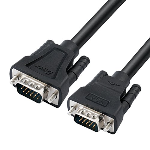 DTECH 5m VGA Computer Monitor VGA Cable Male to Male 1080p High Resolution (5 Meter, Black)