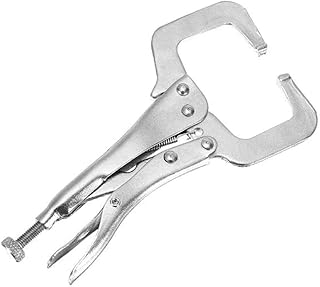 JF-XUAN Household multifunctional Vise Grip Locking Quick Clamp Pliers Crimping Pliers Wood Locator Tool 6 Inch Pincers Tool Pliers