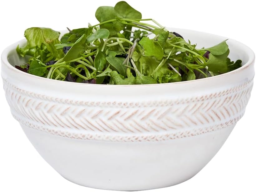 Juliska Le Panier Cereal/Ice Cream Bowl - Whitewash