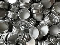 PP28 Ersatz Schraubverschluss mit Rollrand Drehverschluss Verschlüsse Schraubdeckel für Flaschen aus Aluminium (PP28-10 Stück)