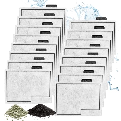 SmtaqX 16 Pack Small Filter cartridges Replacement Filter cartridges Compatible with Aqueon QuietFlow E Series Internal Power Filter (Size 10) and 1/2.5/5 Gallon Minibow Aquarium Filters.