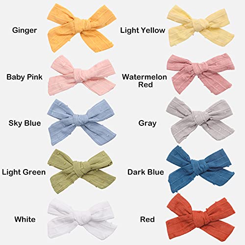 Makone 20 Pcs Baby Girls Hair Bows Clips Hair Clip Accessories Toddler Bows Hair Bows For Girls Toddlers Infants In Pairs #TOP1