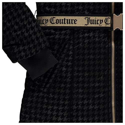 Image of Juicy Couture Girls Coat, Faux Fur Hooded Winter Jacket, Warm Padded Parka Hoodie, Kids Heavyweight Winter Coat