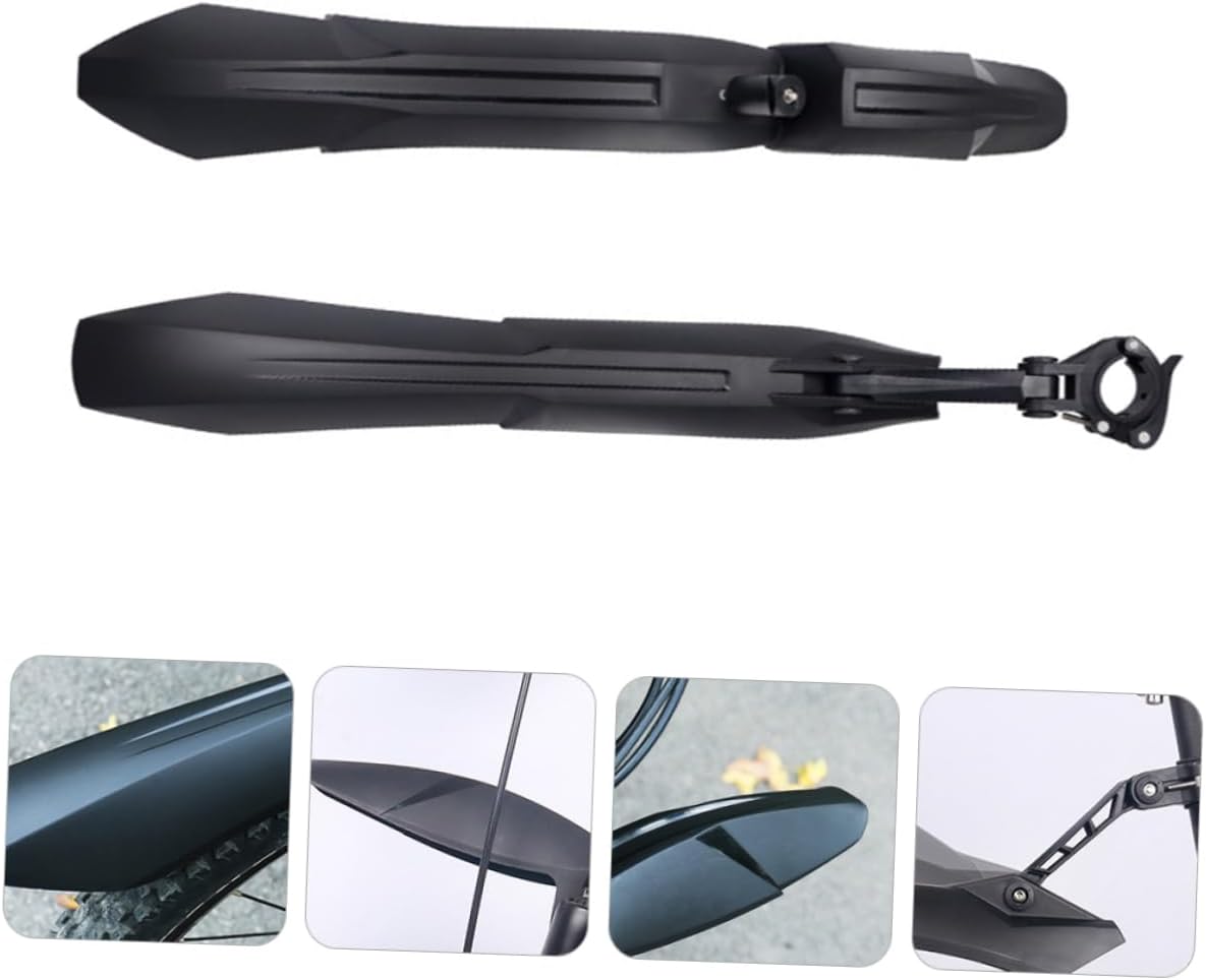 1Set Mudguard for Mountain Bikes Quick Release Front and Rear Bike Mud Guard Compatible with Bikes Easy to Install Durable