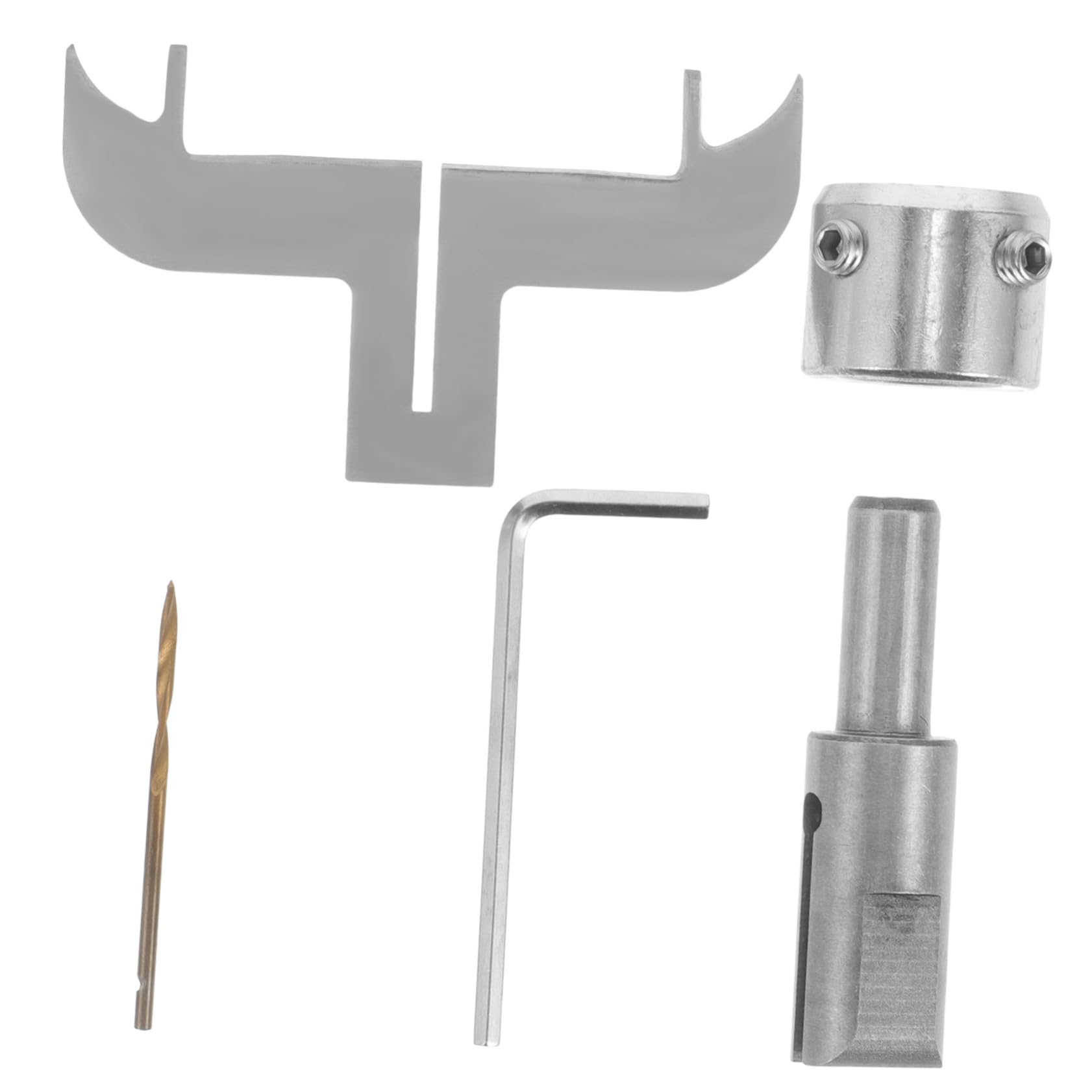 Kit Punte Coniche per Legno Hss Argento, per Foratura Precisa