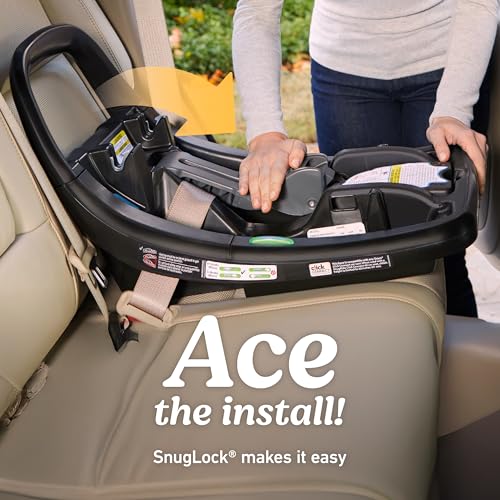 Graco SnugRide SnugFit LX Infant Car Seat, Baby Car Seat with Anti-Rebound Bar for Extra Safety, SnugLock Easy Install Carseat, 1-Hand Adjustable Handle, No-Rethread Harness, Baby Essentials, Pierce - image 4