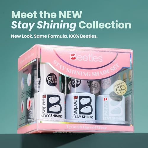Image of Beetles Green Gel Polish Set - Forest Fog Shade, Pastel Green Gel Nail Polish Set 6 Colors, Same Color Bottle - Stay Shining, Soak Off UV Lamp St. Patrick's Day Nail Art, Manicure Salon Spring Nails