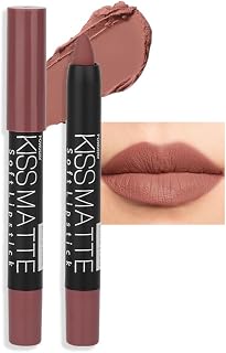 BINGBRUSH Smooth Longwear Lipstick Pack Set, Matte Color Stick Ultimate Lip Crayon for Makeup Collection - Waterproof Velvet Lipgloss Lip Stain (08#)