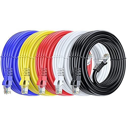 TECH-X 3 Meter 9.8 Feet Cat6 Ethernet Cable,Multicolour Pack 5, High Speed 550MHZ/10 Gigabit Speed UTP LAN Cable,Network Cable Internet Cable RJ45 Cable LAN Wire,Patch Computer Cord Gigabit Category 6 (B09R1RTRTF) Amazon Price History, Amazon Price Tracker