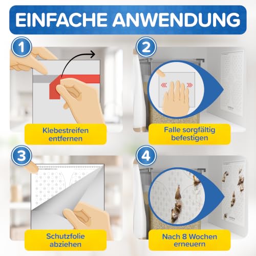 Lebensmittelmotten-Falle [12 Stück Vorteilspack] – Ansicht 6