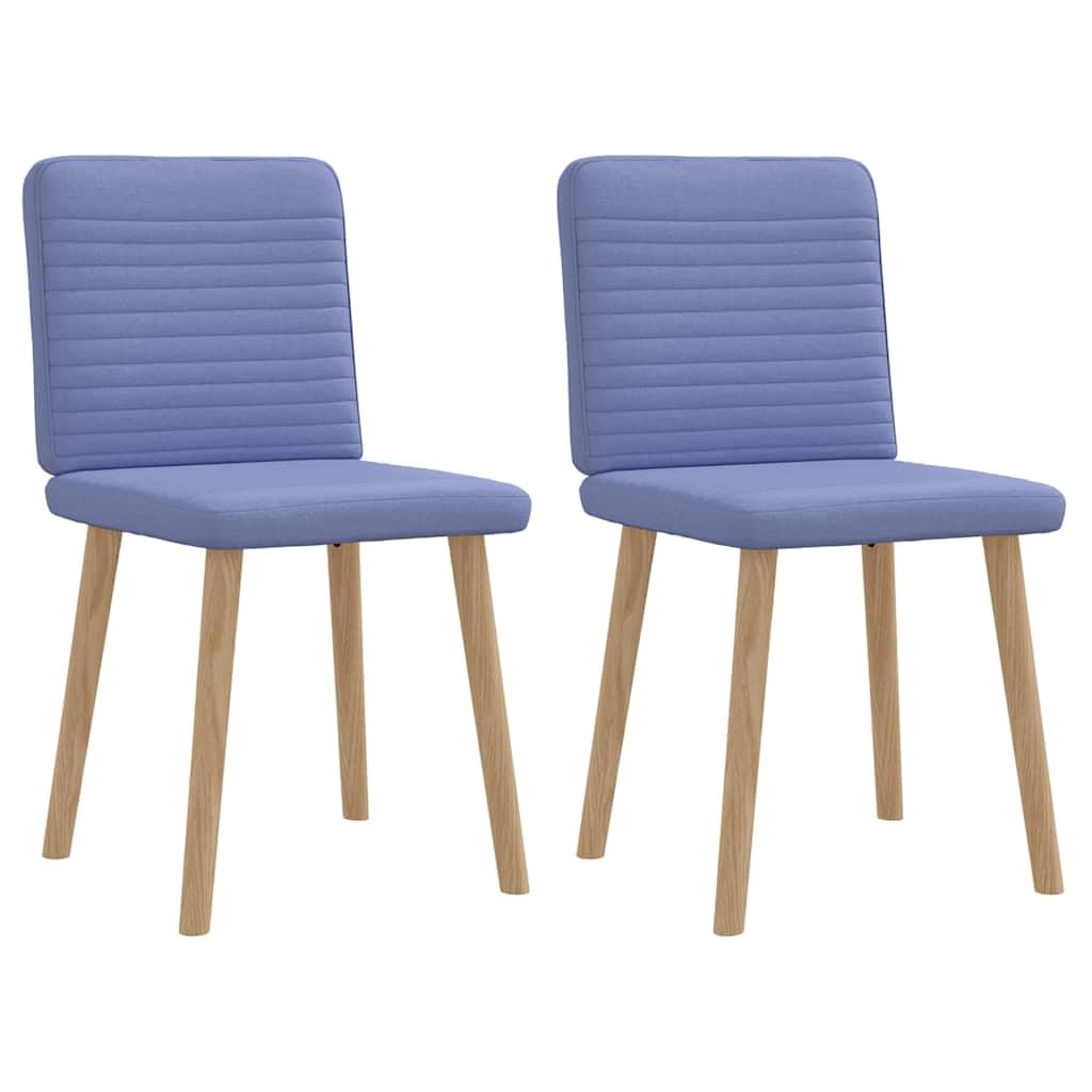 Juego de 2 sillas de comedor tapizadas de tela azul vaquera con reposabrazos, 45 x 54 x 86 cm, silla de cocina para comedor, salón, restaurante y gastronomía, asiento cómodo con respaldo
