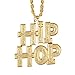 Boland 64409 - Halskette Hip Hop, Collier mit Anhänger, Gold, Kette, Mode-Schmuck, Gangster, Boss, Superstar, Accessoire, Kostüm, Karneval, Mottoparty