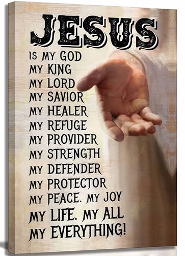 Christian Canvas Wall Art Inspiring Belief Bible Prayer Quotes Jesus