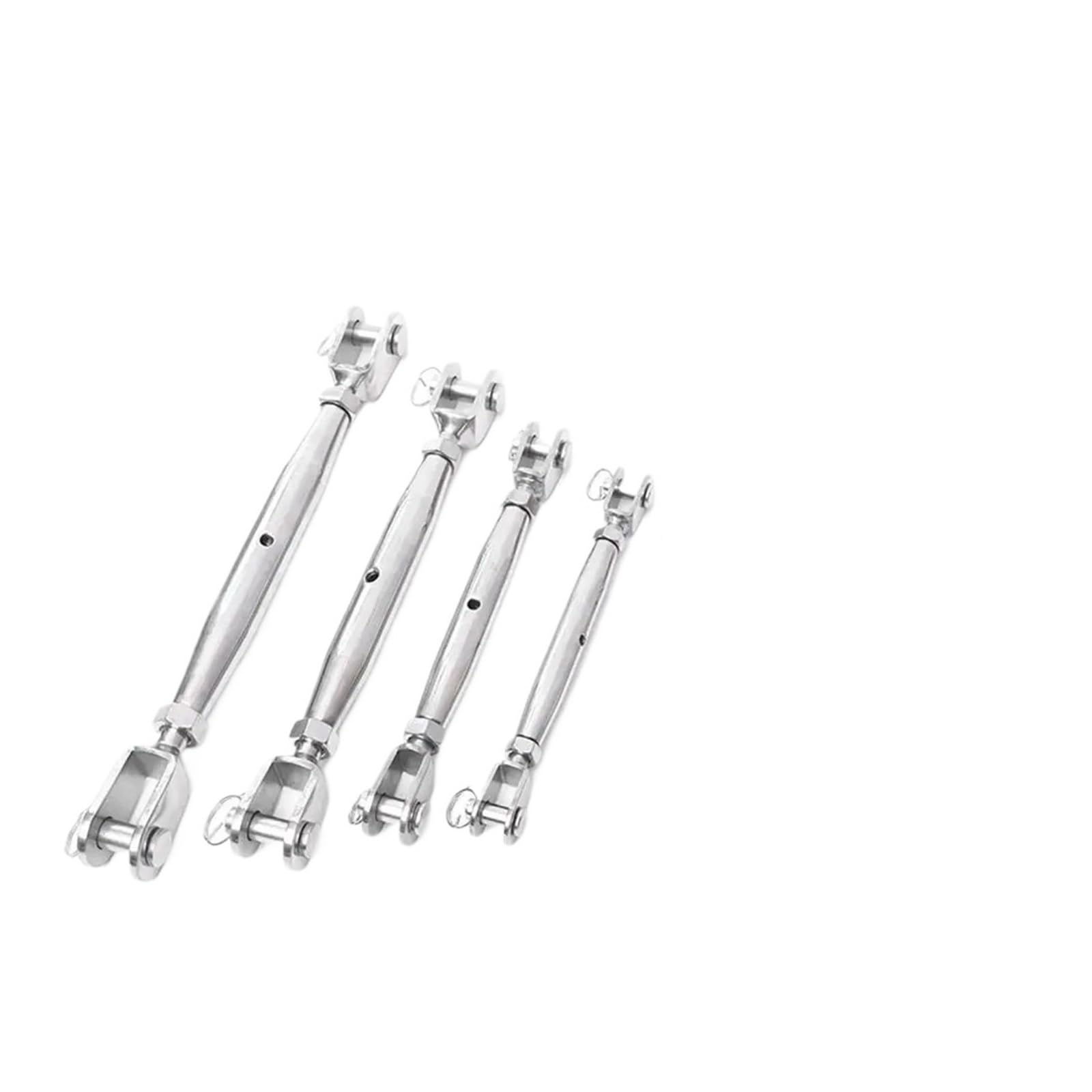 Set di tenditori in acciaio inox per la tensione di funi metalliche in giardino e recinzioni