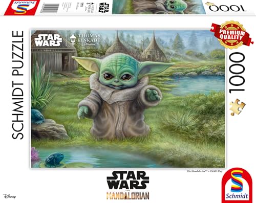 Schmidt Spiele 59955 Thomas Kinkade, The Mandalorian, Childs Play, 1000 Teile Puzzle – Ansicht 3