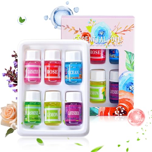 Aceite Para Difusor | Aceite Portátil - Soluble Al Agua Para Humidificador 6 Viales