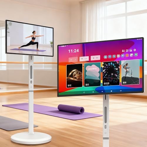 27" Smart Portable TV Monitor, 8-Core Qualcomm CPU, 7800mAh Battery, 8GB RAM + 128GB Storage, Android 13, Rolling Touch Screen with 1P Webcam, 32" Option Available