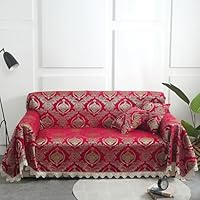 新品　赤い花柄ソファカバーとクッションセット 立体オーナメント柄伸縮フィットソファカバー - ベルーナ【公式】