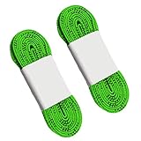 ABOOFAN Flache Schuhschnur Eishockey- Skate- Schnürsenkel Rollschuhschnellen Gewachste Schnürsenkel Anti- Fraktur- Schuhschnellen für- Ski- Hockeygrün 96 Zoll Farbige