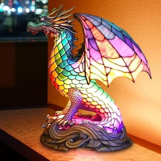Lámpara De Animales, Luz Nocturna Artística Con LED De Luz Ambiental Cálida, Lámpara De Escritorio Artesanal De Resina Teñida, Regalo Con Temática De Mascotas Para Amantes De Los Perros.(Dragon) | Ya disponible en tu tienda friki favorita! En mundofriki.es! Lámpara De Animales, Luz Nocturna Artística Con LED De Luz Ambiental Cálida, Lámpara De Escritorio Artesanal De Resina Teñida, Regalo Con Temática De Mascotas Para Amantes De Los Perros.(Dragon) | Ya disponible en tu tienda friki favorita! En mundofriki.es!