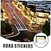 FELTECHELECTR 4pcs Mini Road Sticker Self-Adhesive Road Tape for Toy Cars Realistic Traffic Signs and Decals for Sandbox Play Dollhouses and Vehicle Models Simulation