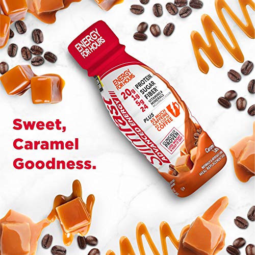 Slimfast Advanced Energy High Protein Meal Replacement Shake, Caramel Latte, 20G Of Ready To Drink Protein With Caffeine, 11 Fl. Oz Bottle, 4 Count (Pack Of 3) #TOP4