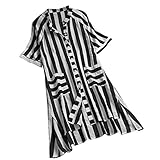 Einzigartiger Stil, machen Sie Mode, schön und cool. --- damen t-shirt sommer kurzarm blusen damen loose leinen t-shirt hemdbluse damen casual shirts damen strandtunika damen top einfarbig oberteile damen bluse damen sommershirt mit taschen damen longbluse kleid mode lose tunika damen lang tops damen leinenhülse print 3/4 arm riemchen spaghetti top