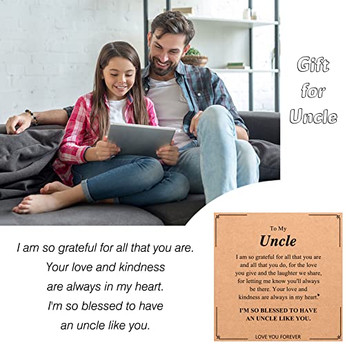 Ykzomp Uncle Gifts, Uncle Father's Day Gifts From Niece/Nephew, Best Uncle Gifts, Birthday Christmas Gifts For Uncle Bracelet From Niece #TOP1