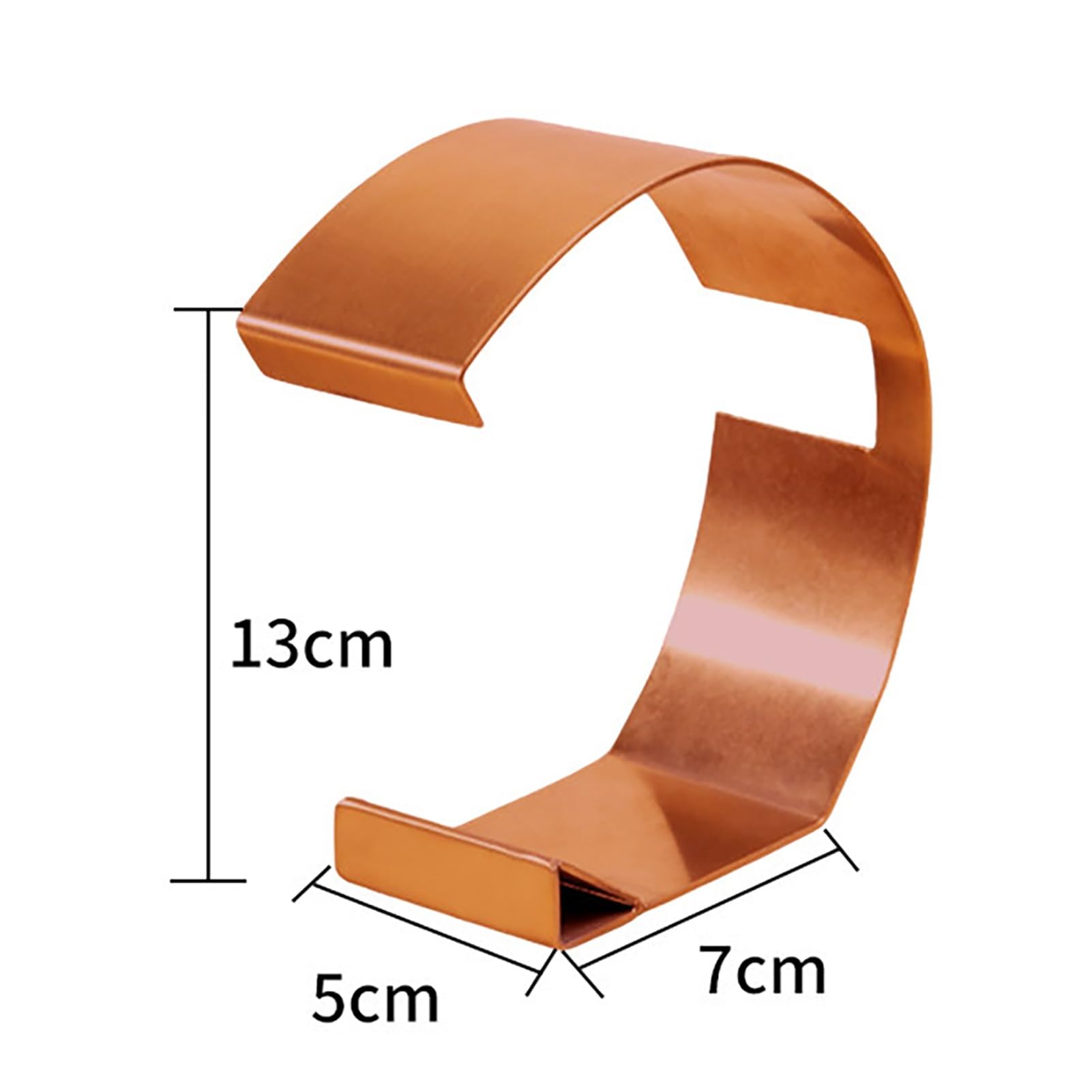 Gürtelständer Aus Edelstahl, Gebogener Metallgürtelhalter Für Den Kleiderschrank Zu Hause Oder Für Geschäfte, Leicht Aufrollbares Gürtelregal(Rose Gold,5 Pack)