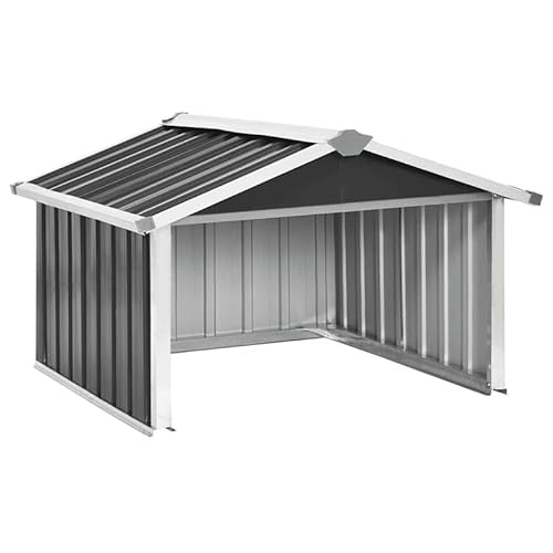 Capanna da giardino in acciaio zincato – tosaerba garage 92 x 97 x 63 cm antracite, resistente alle intemperie e durevole per attrezzi da giardino