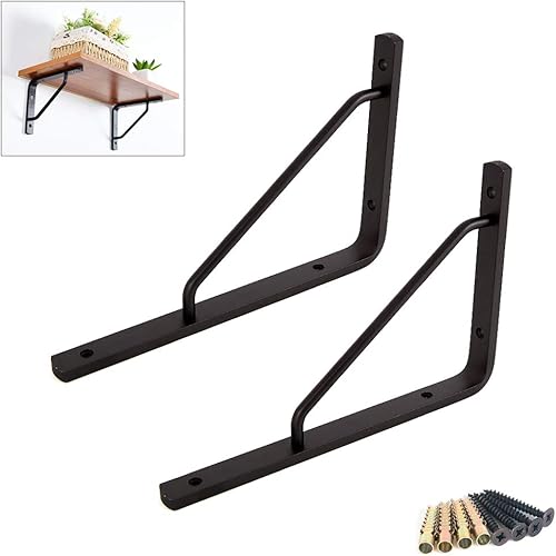 Soportes de estante triangulares de aleación de aluminio sólido y grueso, para lavabo, lavabo industrial, soportes flotantes para estantes de pared,