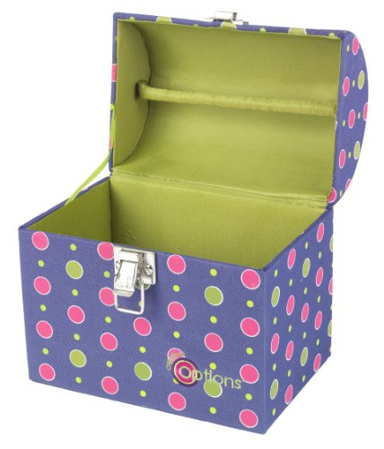 Creative Options 700-713 Hybrid Portable Crafters Treasure Trunk, Purple/Magenta/Green