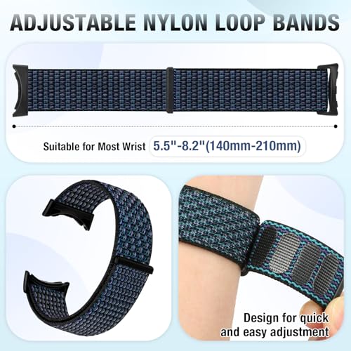 Correas de Nylon compatibles con Google Pixel Watch 41mm, pack de 3 miniatura 3