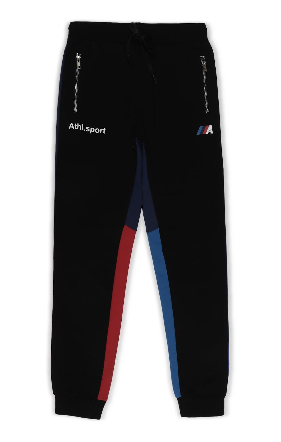 Alan Jones Clothing Boys Cotton Blend Trackpants Joggers | Regular Fit | Zip Pocket Sports Pants with Drawstring | Age 5–16 Years-image-49